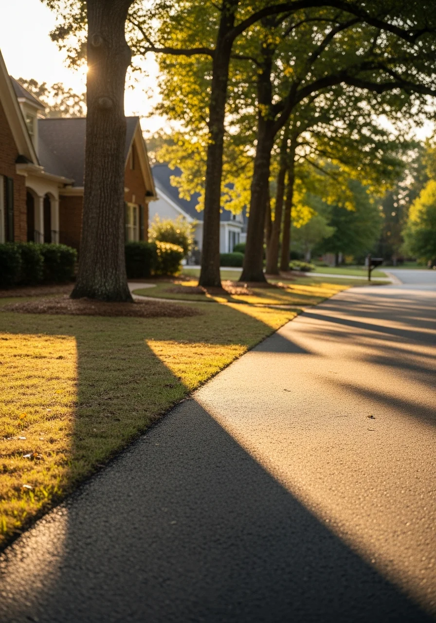Wake Forest residential property with brick exterior and landscaped entrance.